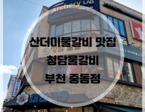 [부천 중동 맛집 추천] 매콤한 산더미 물갈비가 맛있는 청담 물갈비 내돈내산 솔직후기