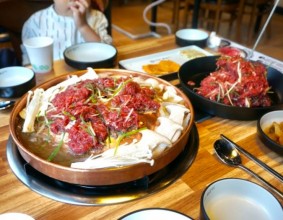 천안 청담물갈비 압도적인 비주얼의 산더미불고기 맛집