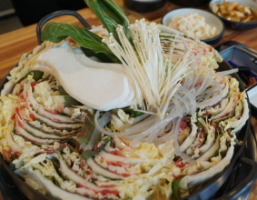 남양주호평동맛집 청담물갈비 평내호평역점 산더미 불고기전골